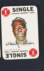 HANK AARON 1968 Topps Game card #4 ofBRAVES HOF EX+/NM SINGLE