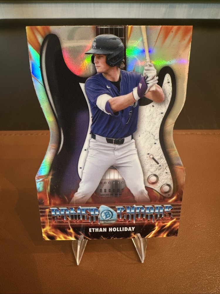 2026 Bowman Chrome – Ethan Holliday #PC-20 Power Chords – Rockies