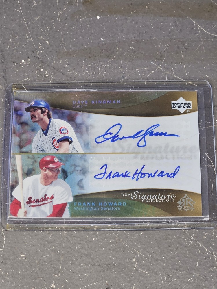 2005 UD Reflections – Dave Kingman/Frank Howard Dual Auto – Card # DKFH