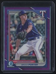 2024 Bowman Draft Brock Porter /250 Texas Rangers #BDC-172 Purple Refractor