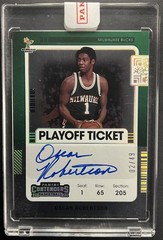 2021-22 Panini Contenders Oscar Robertson Playoff Ticket Auto /49 #VT-ORB Bucks