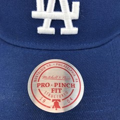 Los Angeles Dodgers Hat Cap Snap Back Mens One Size Blue MLB Mitchell & Ness