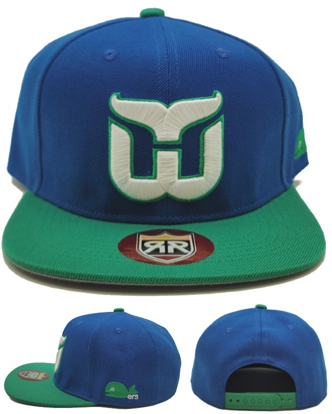 Hartford Whalers New Royal Retros Vintage Blue Green Snapback Era Hat Cap