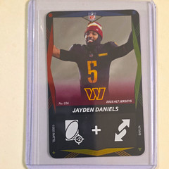 Mattel 2025 Uno Elite Alt Jerseys Insert Jayden Daniels #036 Commanders NFL