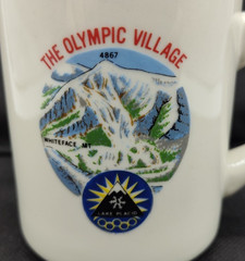 1980 Winter Olympics Lake Placid Olympic Village Whiteface Mt Vintage Coffee Mug