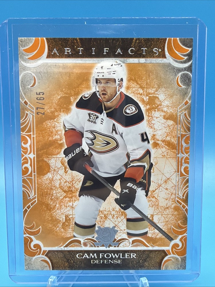 2024-25 UPPER DECK ARTIFACTS HOCKEY CAM FOWLER #50 ORANGE PARALLEL SP#/65 DUCKS