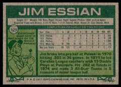 1977 Topps #529 Jim Essian Chicago White Sox RC Baseball