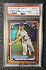 2024 Bowman Draft Johnny King 1st Orange Refractor /25 #BDC-36 Psa 10