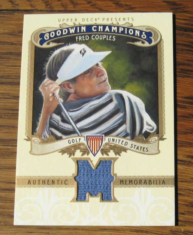 Fred Couples 2012 Goodwin Champions #M-FC MEMORABILIA Used Golf Shirt card $ PGA