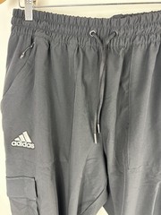 Adidas x KU Jayhawks Collegiate Pants Men&rsquo;s Size XL Black Woven Cargo Jogger