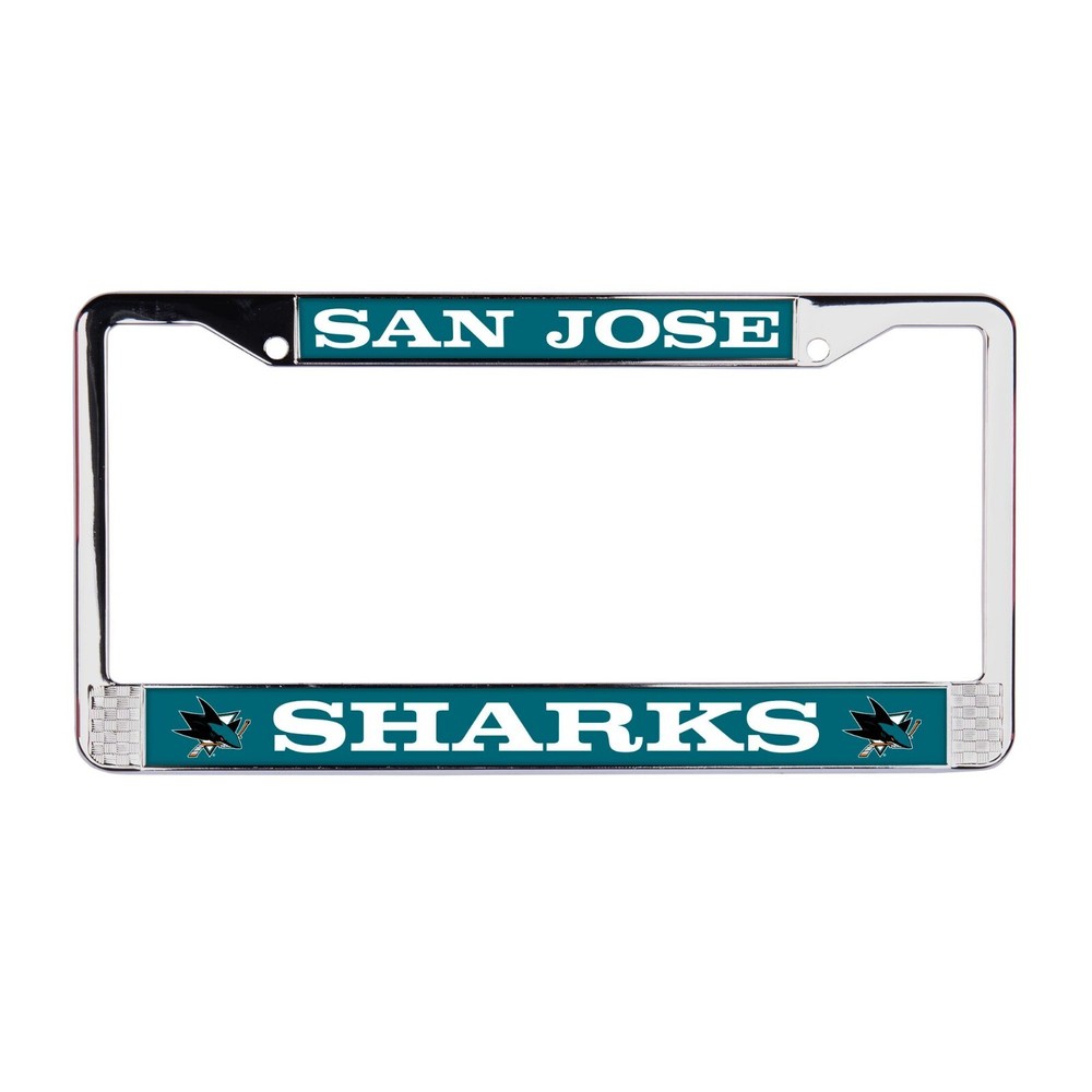 San Jose Sharks NHL Chrome License Plate Frame Cover for Car-Truck-SUV