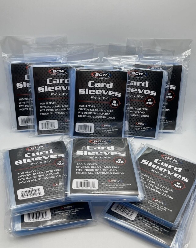 BCW Penny Card Soft Sleeves 10 Packs of 100 for Standard Sized Cards = Thousand