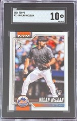 2026 Topps Series 1 – Nolan McLean #214 (RC) SGC Gem Mint (GM) 10