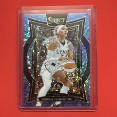 2025 WNBA Select Dijonai Carrington Light Blue Disco /125 Lynx Sky