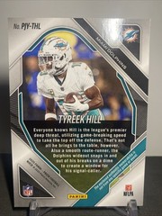 2025 Panini Prizm – Tyreek Hill #PJY-THL Silver Prizm Jersey Relic Dolphins