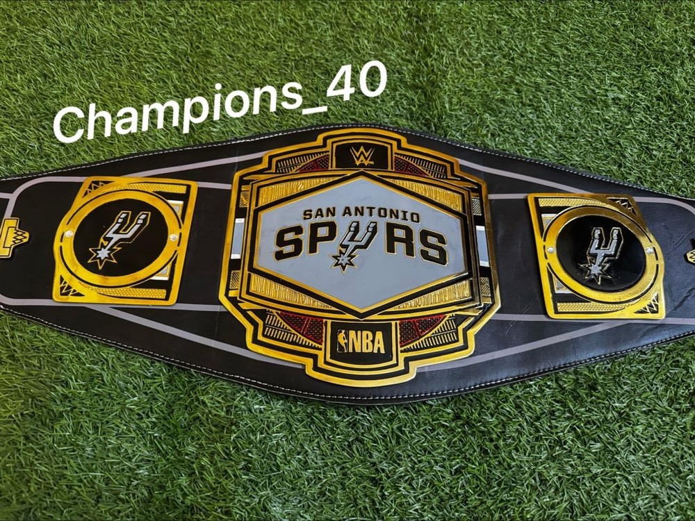 San Antonio Spurs NBA Championship Title Legacy Belt Adult Size 2mm Brass