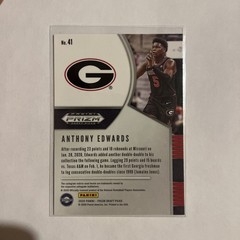 2020-21 Panini Prizm Draft Picks – Anthony Edwards #41 (RC)