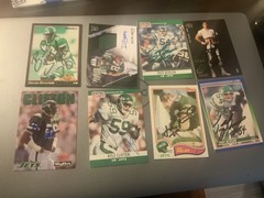 New York Jets 32 Card Autograph Lot 1980s-present See Photos