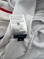 England 2005/2007 Home David Beckham #7 Authentic Umbro Jersey XL White Red Navy
