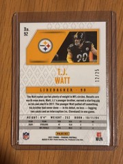 2021 Panini Phoenix – T.J. Watt #92 Green /25
