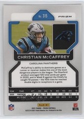 2021 Panini Prizm Red Ice Prizm Christian McCaffrey #315 1hf1