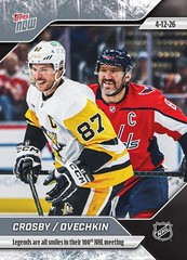 2025-26 NHL TOPPS NOW® Sticker #146 🏒 Alex Ovechkin Sidney Crosby 🏒 100th Game