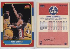 1986-87 Fleer Mike Gminski #38 m4l