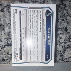 Topps 2026 Bowman Kade Anderson RC Green /99 #BD-3 Seattle Mariners