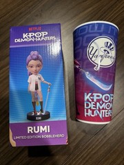 NY Yankees KPop Demon Hunters Rumi Bobblehead SGA 8/11 *IN HAND NEW + BONUS CUP
