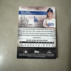 Will Smith 2024 Stadium Club #123 Los Angeles Dodgers