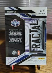 KiKi Iriafen 2025 Prizm WNBA RC Fractal Green Prizm #12 Mystics