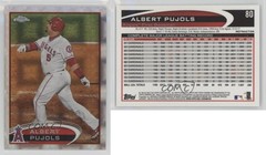 2012 Topps Chrome X-Fractor Albert Pujols #80 06k9