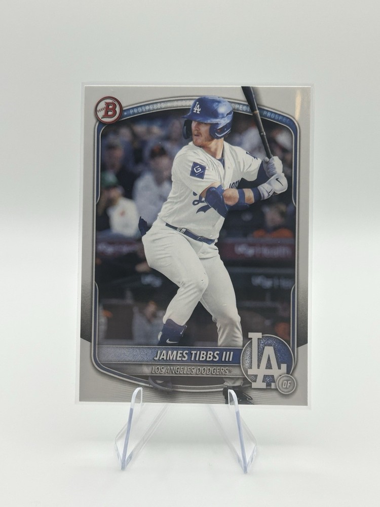 2025 Bowman Draft #BD-74 James Tibbs III Los Angeles Dodgers