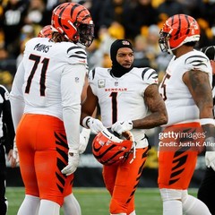 Ja&rsquo;Marr Chase SIGNED Bengals Matte Black and Orange Chrome SpeedFlex NFL Helmet