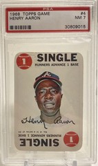 1968 Topps Game Hank Aaron #4 PSA 7 NM