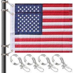 Small American Flag for Boat, 2 Pack Marine 12×18 inches, Red