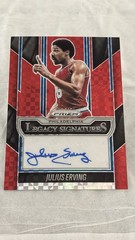 2025-26 PRIZM JULIUS ERVING 76ERS LS-ERV RED POWER AUTO 65/75