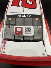 AUTOGRAPHED 2021 Ryan Blaney #12 BodyArmor ATLANTA WIN 1/24 Diecast Pristine COA