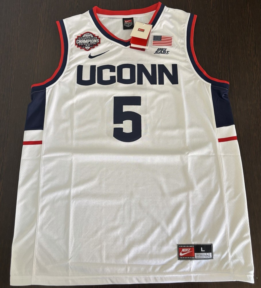 Stephen Castle UConn Huskies Men’s National 2024 Championship Jersey!