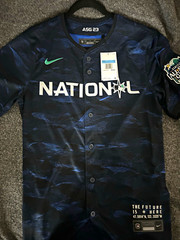 Nike MLB All-Star Game 2023 National Team Baseball Jersey Black/Blue