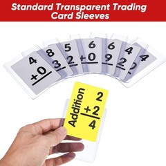 50Pack 3&Prime;x4&Prime; Topload Card Holder 35PT Hard Plastic Card Sleeves Trading Cards