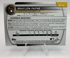 2025 Bowman – Prospects Braylon Payne #BP-148 Blue /150 (RC)