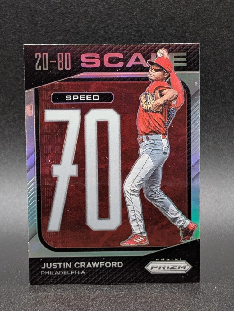 2023 Panini Prizm 20-80 Scale Silver #SC4 Justin Crawford Philadelphia Phillies