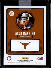 ARCH MANNING RC 2024 Panini Instant NIL Pre-ROOKIE #53 Texas NCAA ID: ID:118819