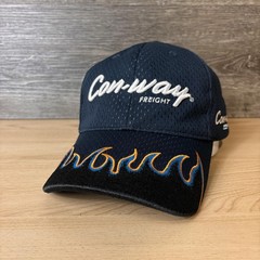 Con-way Freight Hat Cap Strap Back Mens Navy Black NASCAR Racing 2008 Raybestos
