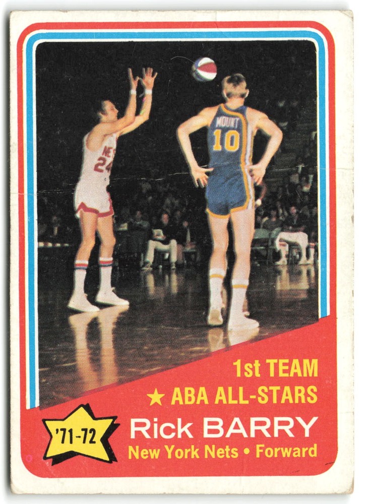 1972-73 Topps – ABA All-Stars RICK BARRY New York Nets #250