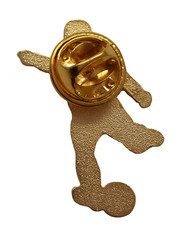Myanmar National Football Player Retro Gold Plated Pin Badge