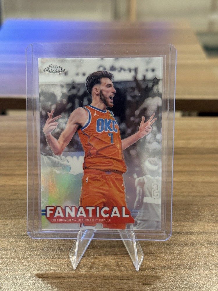 Topps Chrome Update 2025-26 Chet Holmgren Fanatical SP Insert FAN-1 OKC Thunder