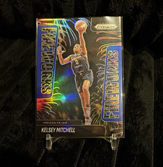 Panini Prizm WNBA Fireworks Kelsey Mitchell Indiana Fever #19 Insert Card /49