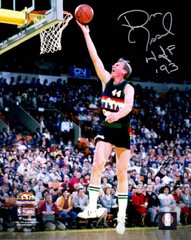 Dan Issel Signed Denver Nuggets Lay Up Action 8×10 Photo w/HOF&rsquo;93 (SCHWARTZ COA)